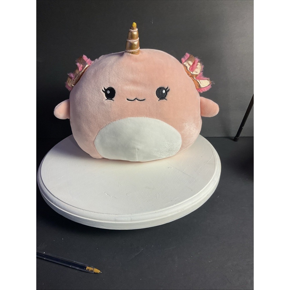Squishmallow Lizette the Caticorn Plush Toy 8" KellyToy Stuffed Pink Rainbow